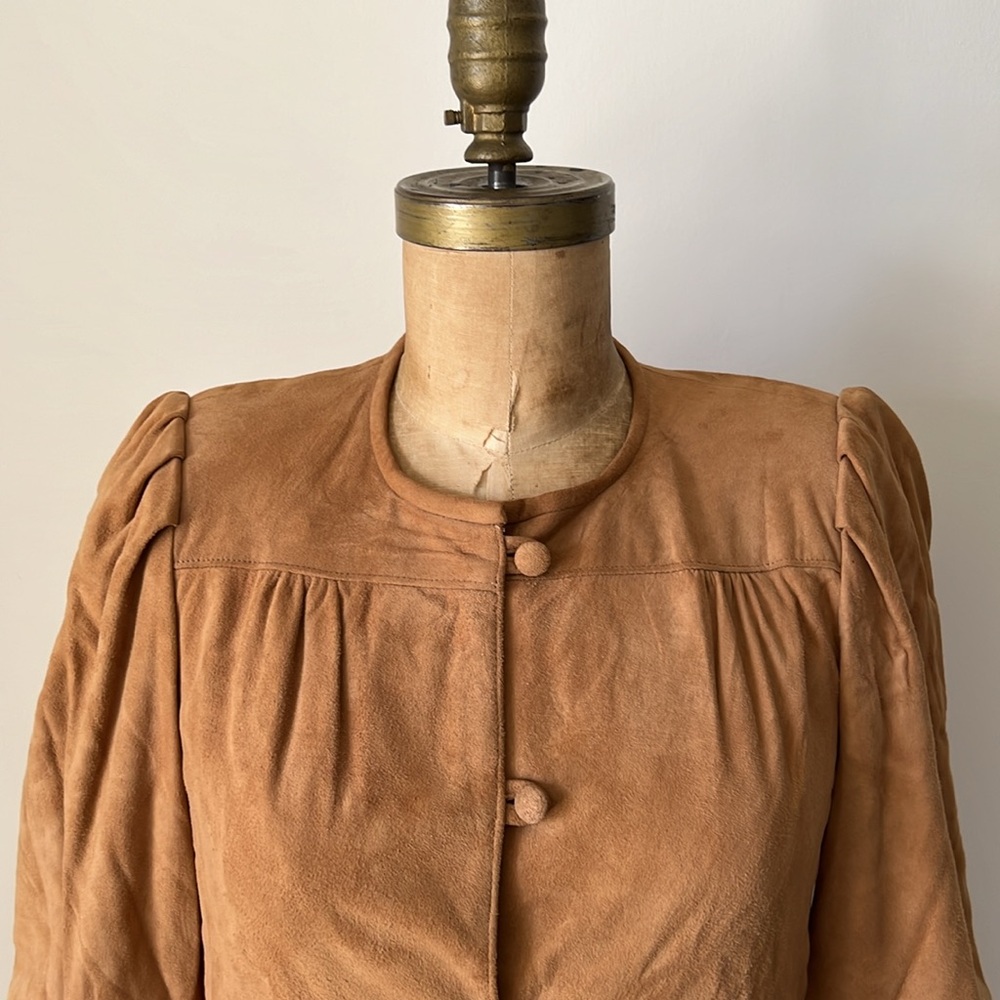 1980’s Vintage Suede Jacket & Pants Set - Picture 7 of 17